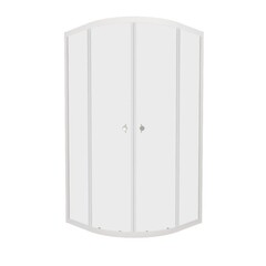 Изображение товара Душевой уголок Triton Ультра белый 90х90х174,5 см четверть круга стекло прозрачное 4 мм (Щ0000064833)