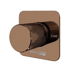 Смеситель для душа встраиваемый WasserKraft Paar однорычажный с переключателем без лейки розовое золото (8851)