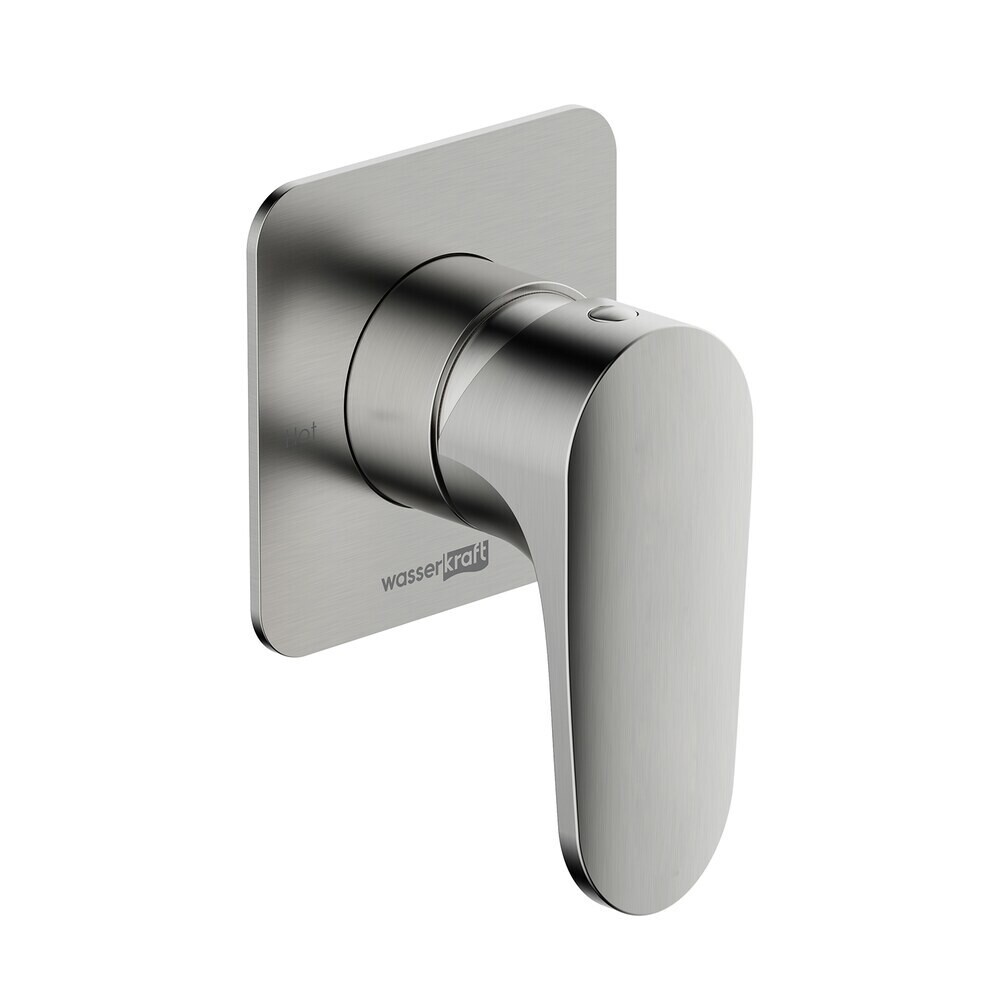 

Смеситель для душа встраиваемый WasserKraft Spree однорычажный с переключателем без лейки никель (1451)