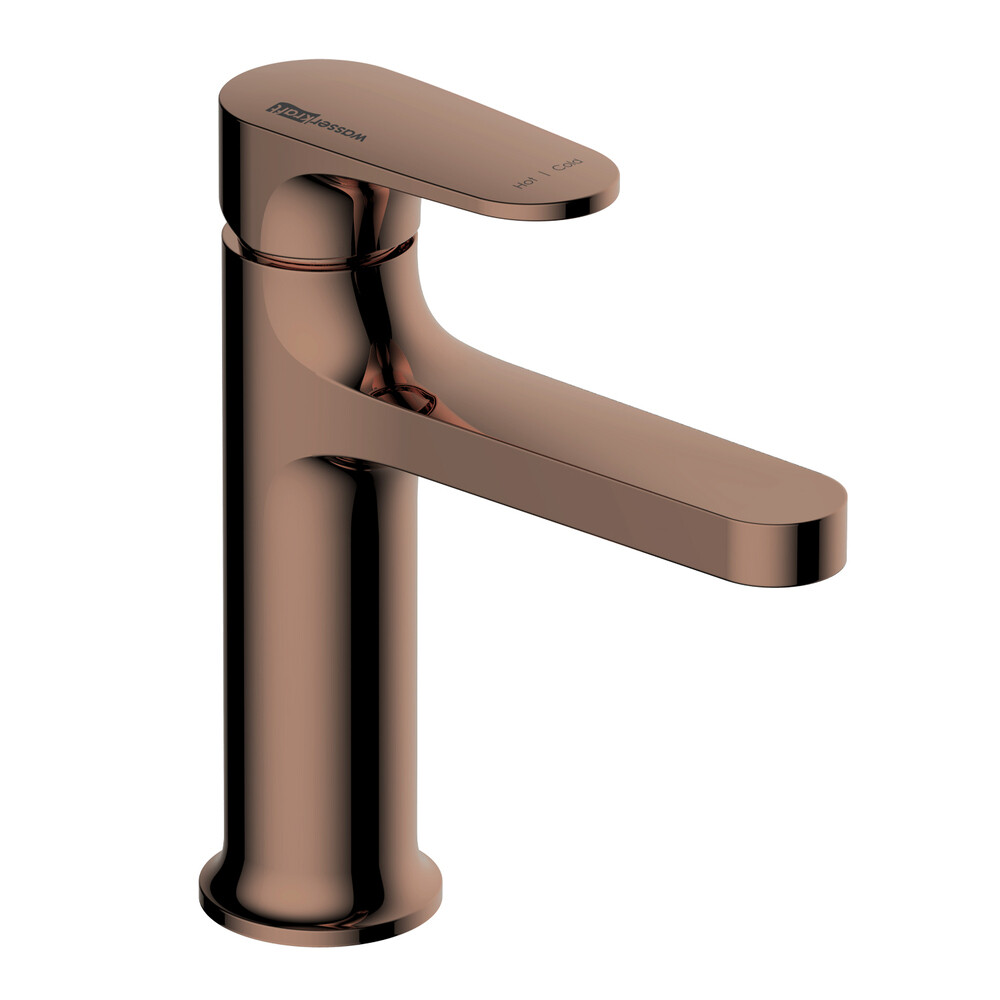 

Смеситель для раковины WasserKraft Asphe розовое золото однорычажный (7703)