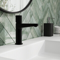 Смеситель для раковины WasserKraft Fulda однорычажный черный (5203) - фото 10