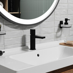 Смеситель для раковины WasserKraft Nuthe однорычажный черный (9103) - фото 9