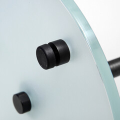 Стойка с бумагодержателем и ершом WasserKraft напольная стекло/металл темная бронза - фото 3