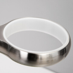 Стойка с бумагодержателем и ершом WasserKraft напольная стекло/металл никель - фото 5