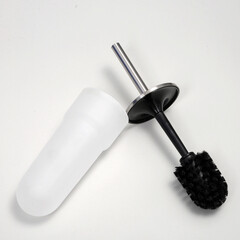 Стойка с бумагодержателем и ершом WasserKraft напольная стекло/металл никель - фото 4