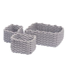 Изображение товара Набор корзин WasserKraft Mindel 3 предмета серый