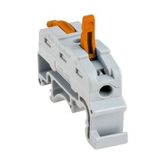 Клемма на 2 провода EKF PROxima СМК 222-421 0,08-4 кв.мм с рычажками без пасты (25 шт.) (plc-smk-421-din) - фото 2