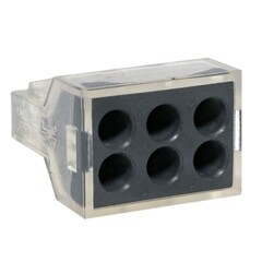 Клемма на 6 проводов EKF PROxima СМК 773-106 1-2,5 кв.мм самозажимная с пастой (5 шт.) (plc-smk-106b) - фото 1