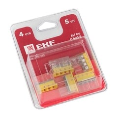 Клемма на 4 провода EKF PROxima СМК 2273-244 0,5-2,5 кв.мм самозажимная с пастой (5 шт.) (plc-smk-2273-244b) - фото 2