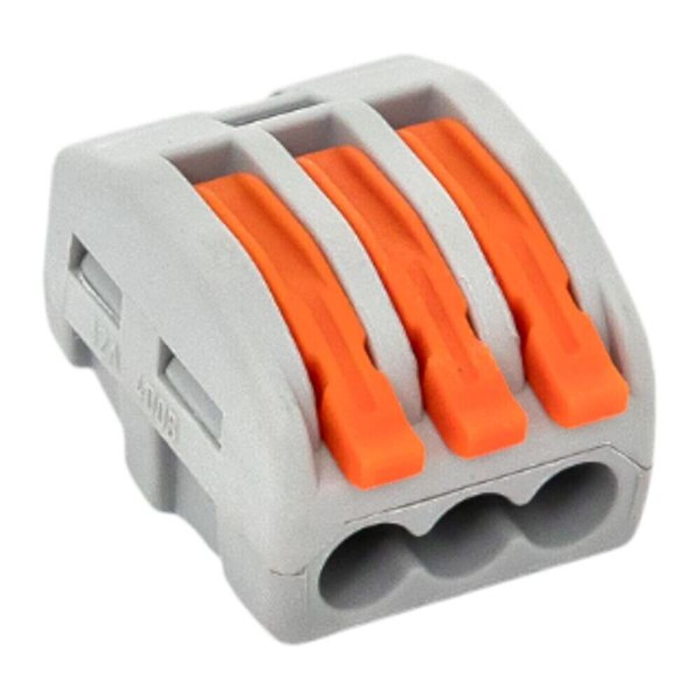 Изображение товара Клемма на 3 провода EKF PROxima СМК 222-413 0,08-(2,5)4 кв.мм с рычажками без пасты (100 шт.) (plc-smk-413)