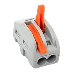 Клемма на 2 провода EKF PROxima СМК 222-412 0,08-(2,5)4 кв.мм с рычажками без пасты (100 шт.) (plc-smk-412) - фото 2