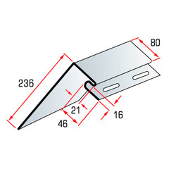 Профиль околооконный Альта-Профиль 3000 мм коричневый - фото 2