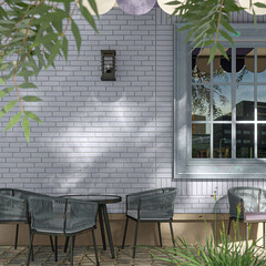 Клинкерная плитка для фасада Керамин Куба (34 шт.= 0,54 кв.м) серо-голубой 245х65х7 мм - фото 2