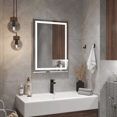 Зеркало с подсветкой прямоугольное 60х80 см Continent Mirandela (ЗЛП2407) - фото 10