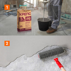 Ровнитель (стяжка пола) первичный Крепс РВ 25 кг - фото 4