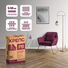 Ровнитель (стяжка пола) первичный Крепс РВ 25 кг - фото 2