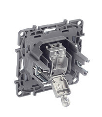 Розетка телевизионная Legrand Etika встраиваемая алюминий (672451) - фото 3