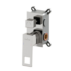 Душевая система Mixline Pure встраиваемая с верхним душем с лейкой с изливом хром (554236) - фото 7