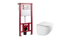 Изображение товара Комплект инсталляции Corsa Deco CX с унитазом Corsa Deco CX Tornado и сиденьем дюропласт микролифт