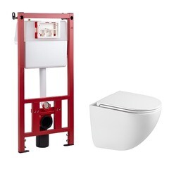 Комплект инсталляции Corsa Deco CX с унитазом Corsa Deco CX Tornado и сиденьем дюропласт микролифт