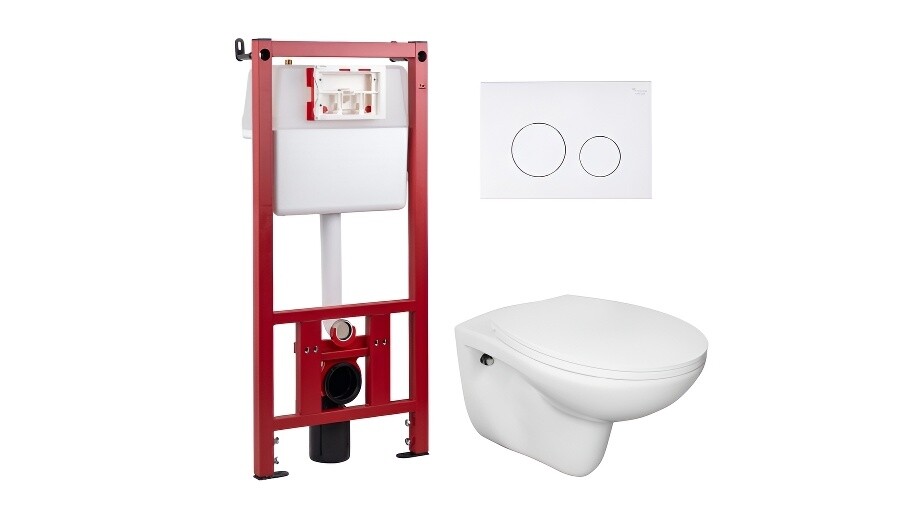 

Комплект инсталляции Corsa Deco CX с унитазом Corsa Deco AX Rimless с кнопкой белой и сиденьем полипропилен микролифт