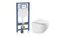 Комплект инсталляции Geberit Sigma Duofix с унитазом Corsa Deco CX Tornado и сиденьем дюропласт микролифт