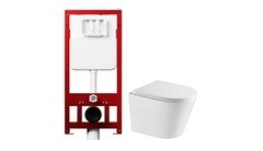 Изображение товара Комплект инсталляции Tokito Tatsumaki Max с унитазом Corsa Deco NX Tornado и сиденьем дюропласт микролифт