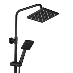 Душевая система Tokito Rain с верхним душем с лейкой с изливом черная (TOK-RAI-1014BL) - фото 17