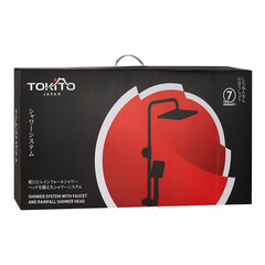 Душевая система Tokito Rain с верхним душем с лейкой с изливом черная (TOK-RAI-1014BL) - фото 11