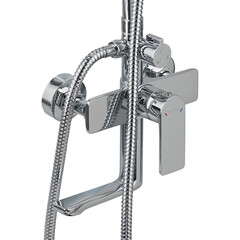 Душевая система Tokito Rain с верхним душем с лейкой с изливом хром (TOK-RAI-1021) - фото 21