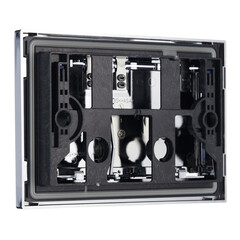 Клавиша смыва для инсталляций Geberit Omega 30 хром глянцевый/матовый (115.080.KH.1) - фото 3