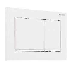 Клавиша смыва для инсталляций Geberit Omega 30 белая/хром глянцевый (115.080.KJ.1) - фото 1