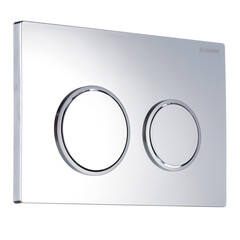 Изображение товара Клавиша смыва для инсталляций Geberit Omega 20 хром глянцевый/матовый (115.085.KH.1)