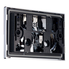 Клавиша смыва для инсталляций Geberit Omega 20 хром глянцевый/матовый (115.085.KH.1) - фото 3