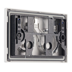 Клавиша смыва для инсталляций Geberit Omega 20 белая/хром глянцевый (115.085.KJ.1) - фото 3