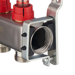 Коллекторная группа с расходомерами Rommer 1 ВР(г) х 7 выходов 3/4 НР(ш) ЕК х 1 ВР(г) - фото 4