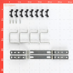 Коллекторная группа с расходомерами Rommer 1 ВР(г) х 5 выходов 3/4 НР(ш) ЕК х 1 ВР(г) - фото 2