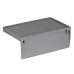 Полка для ванной Violet Виолет 200х120х75 мм пластик серая (161018) - фото 3