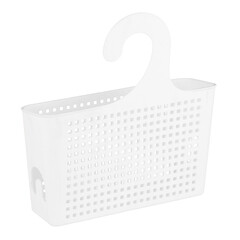 Полка для ванной Violet Лофт навесная с петлей 240х90х260 мм пластик белая (611006) - фото 3