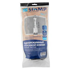 Клапан сливной Siamp Brio однорежимный кнопка пластик хром (10016845) - фото 4