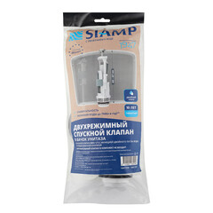 Клапан сливной Siamp Brio двухрежимный кнопка пластик хром (10017250) - фото 3