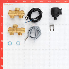 Клапан смесительный 3-х ходовой Stout 3/4 ВР(г) х 3/4 НР(ш) для обвязки котла с бойлером комплект (SFB-0001-000001) - фото 2