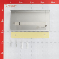Держатель для туалетной бумаги Zalel с полкой металл хром (981404) - фото 2