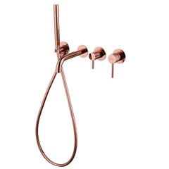 Смеситель для душа встраиваемый Abber Wasser Kreis однорычажный с лейкой розовое золото (AF8130RG) - фото 4