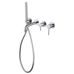 Смеситель для душа встраиваемый Abber Wasser Kreis однорычажный с лейкой хром (AF8130) - фото 4