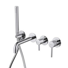 Смеситель для душа встраиваемый Abber Wasser Kreis однорычажный с лейкой хром (AF8130)