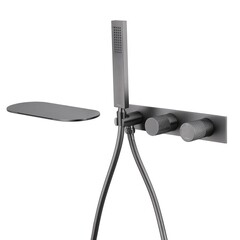 Смеситель для душа встраиваемый Abber Rund с лейкой никель (AF8731NG)