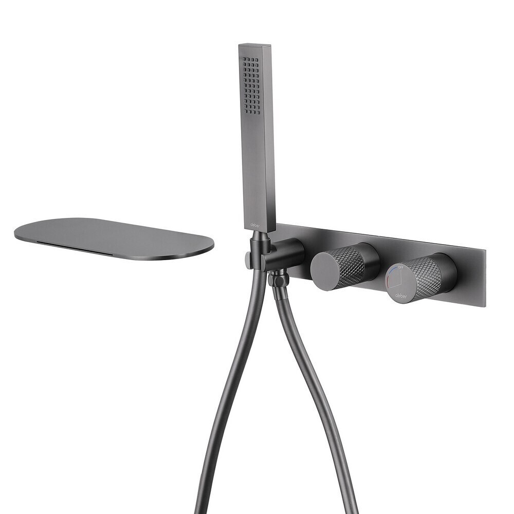 

Смеситель для душа встраиваемый Abber Rund с лейкой никель (AF8731NG)