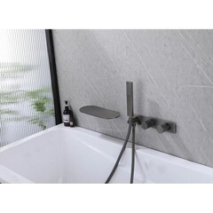 Смеситель для душа встраиваемый Abber Rund с лейкой никель (AF8731NG) - фото 3