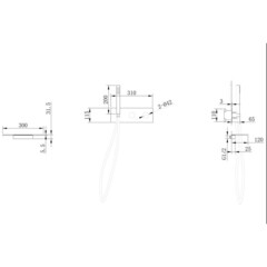 Смеситель для душа встраиваемый Abber Rund с лейкой никель (AF8731NG) - фото 2